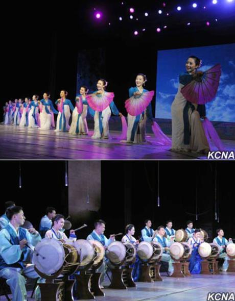 Performances by DPRK artists at the opening ceremony for the 30th Spring Friendship Arts Festival at the East Pyongyang Grand Theater on March 11, 2016 (Photos: KCNA).