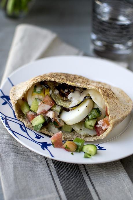 Israeli Vegetarian Sandwich