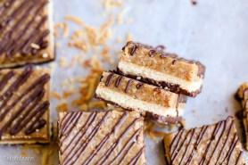 Samoa Bars (Gluten Free, Paleo + Vegan)