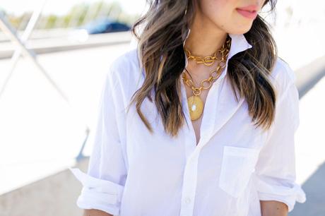 frank & eileen boyfriend shirt, julie vos siena pendant, 7th street bridge fort worth