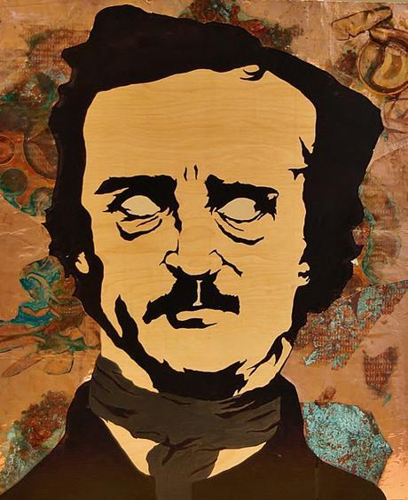 Painting of Edgar Allen Poe By Hilary Tait Norod