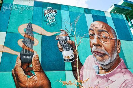 “Porto Nobre e Leal” mural by Mr. Dheo (Porto)