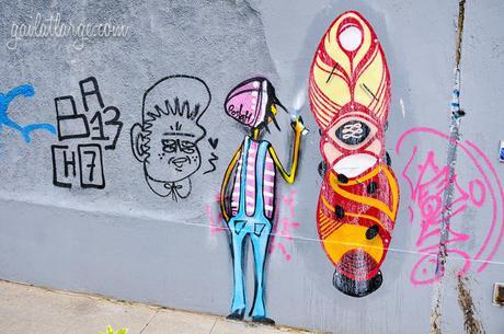 street art in Porto by Kashink, Costah, and Hazul (Largo Ramadin
