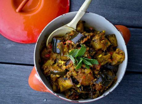 Eggplant Curry With Tamarind & Mint