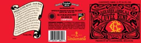 Lindemans Cuvee Rene Kriek US Label
