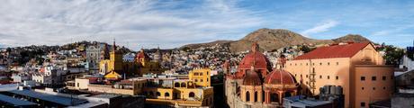 Panoramic view of magical Guanajuato from Luna Bar.
