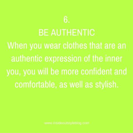 .BE AUTHENTIC