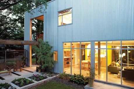 The patio and the rest of the house are equally open to the outdoors.