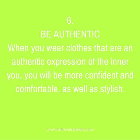 Be Authentic