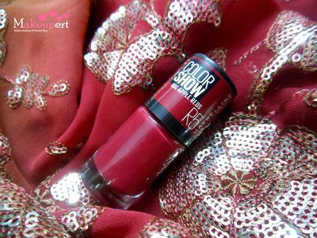 Maybelline Color Show Big Apple Reds Nail Color (R5) Hot Pepper // Review, On my Nails