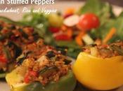 Vegan Stuffed Peppers with Buckwheat, Rice Veggies