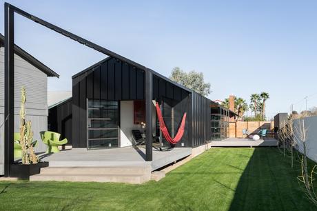 Backyard of an Industrial Bungalow in Phoenix