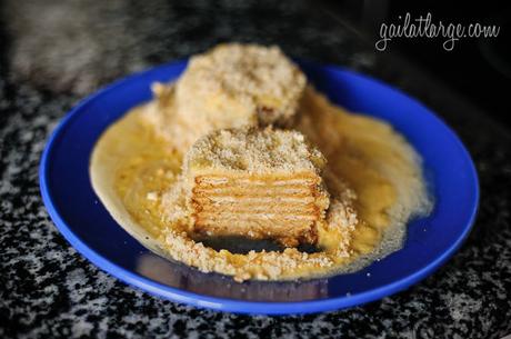 Paulo's homemade Bolo de Bolacha (cookie cake)