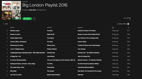 #LondonSongs - Big London Playlist: The Story So Far