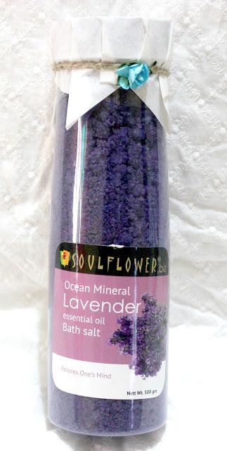 Soulflower Ocean Mineral Lavender Essential Oil Bath Salt Review