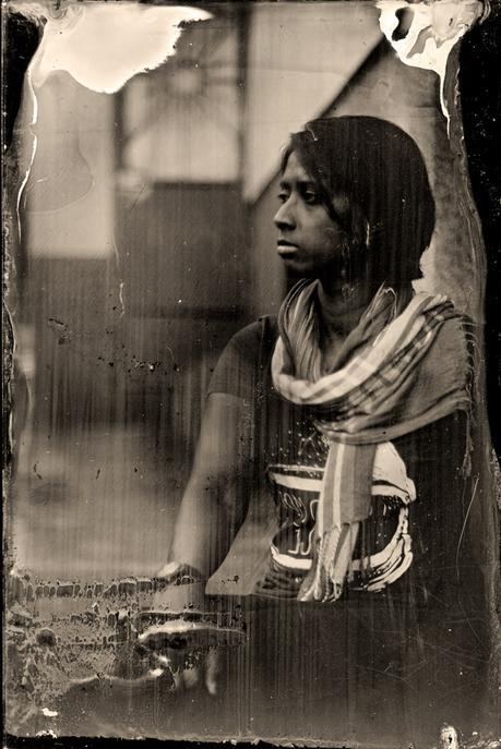 My 2nd wet plate shot. 20 second exposure. 