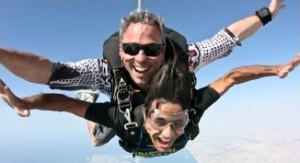 jumping out of a plane... for the kids