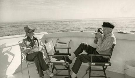 On a boat with Natalie Wood and Laurence Olivier