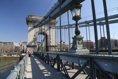 Chain Bridge crossing the Danube River