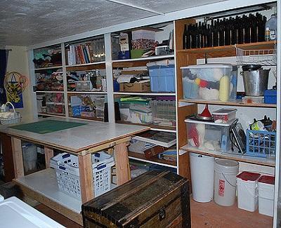 Getting More Storage Space in the Basement storage space2