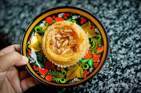 pastel de chila com amêndoa