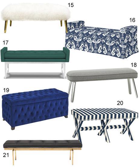 Modern Upholstered Benches For The Living Room