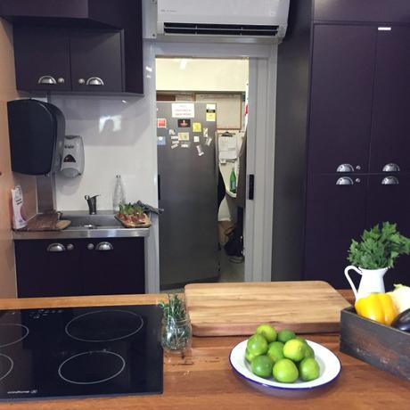 Jamie Oliver's Ministry of Food Mobile Kitchen Perth inside fridge