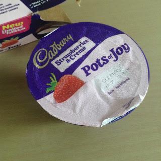 Cadbury strawberries & Creme pots of joy 