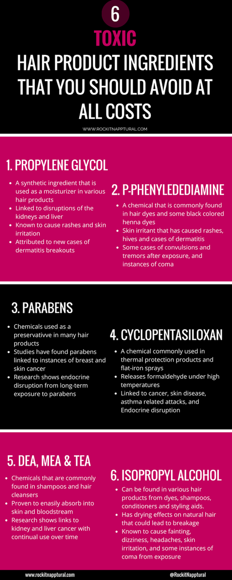 6 Common Toxic Hair Product Ingredients That You Should Avoid