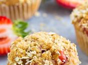 Healthy Strawberry Apple Crumble Muffins