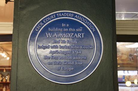 #plaque366 Mozart in @CecilCourt