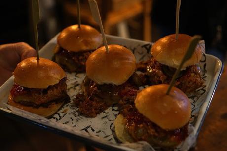 Hello Freckles Fat Hippo Durham Opening Night Launch Slider Burgers