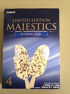 Iceland Majestics Blueberry Swirl Ice Creams