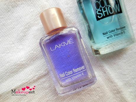 Lakme vs. Maybelline Color Show Nail Enamel Remover // Review, Comparison