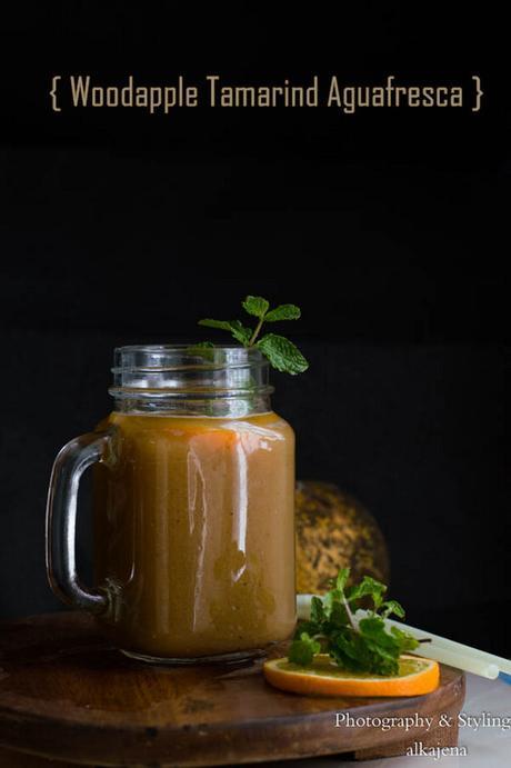 Wood apple Tamarind Aquafresca- Fruity Refreshing drink for Summer