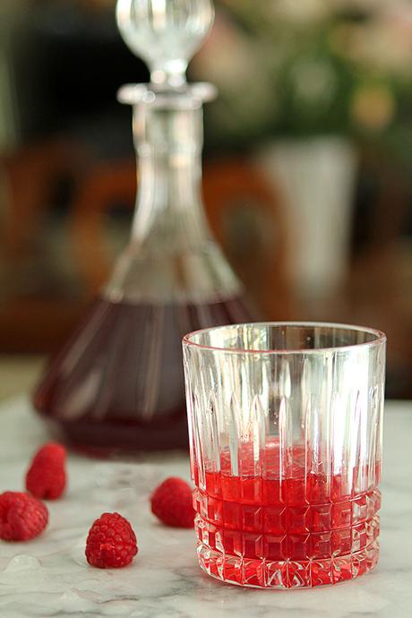 Homemade Raspberry Liqueur