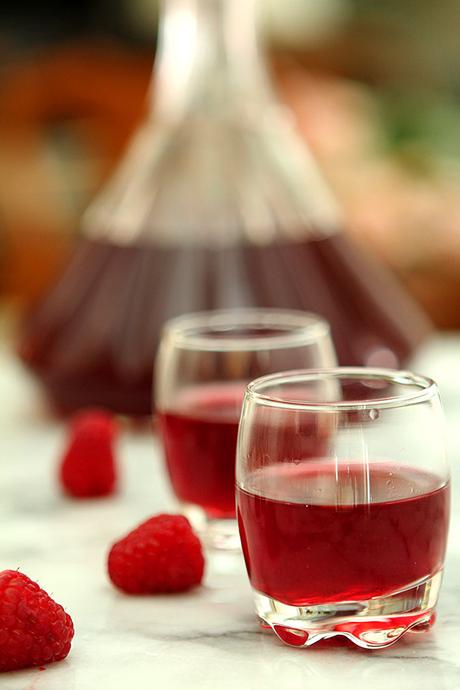 Homemade Raspberry Liqueur