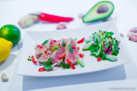Fitness On Toast Faya Blog Girl Healthy Workout Exercise meal Training diet plan health fish protein lean seared tuna recipe idea-5