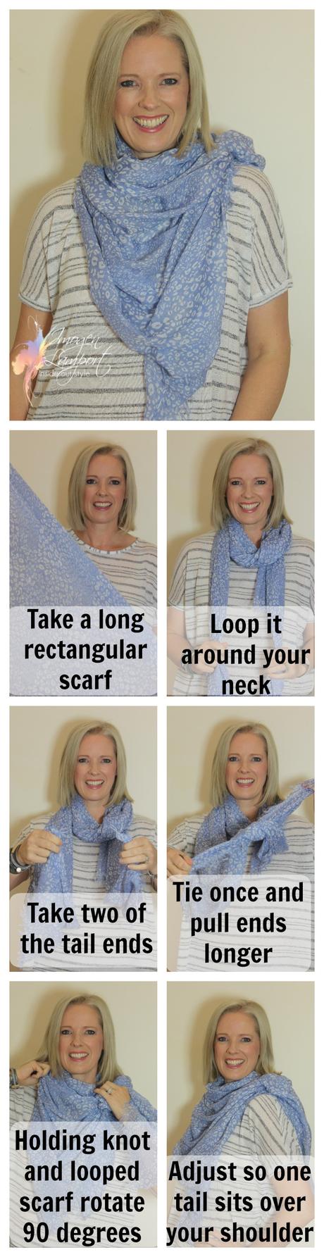 Inside Out Style: How to tie a rectangular scarf