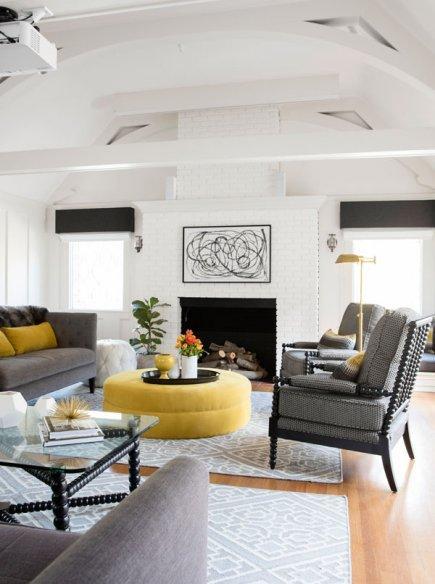 Tiffani Thiessen's inviting modern Tudor home