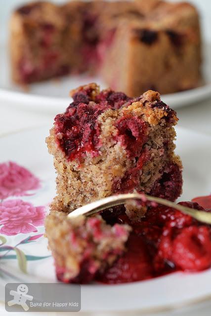 hazelnut raspberry cake gluten dairy free