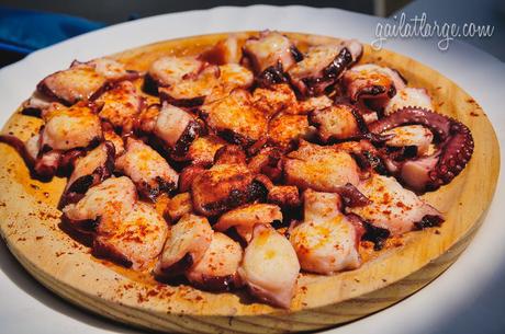 a platter of polpo (octopus) in Galicia, Spain