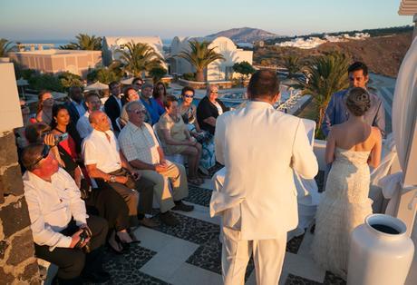 Guests watching the ceremony | Dasha and Steve's Real Wedding In Greece | Marryme in Greece | Confetti.co.uk