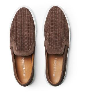 Spring Weaves A Wonderful Slip:  Armando Cabral Bowery Woven Suede Slip-On Sneakers