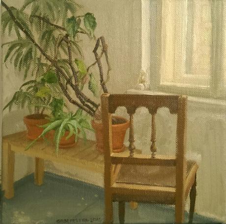 Die Ecke / The corner © Samantha Groenestyn (oil on linen)