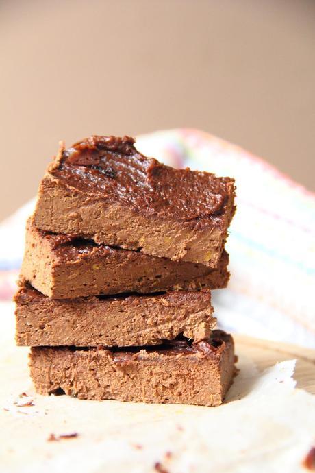 Stack of Vegan Sweet Potato Brownies