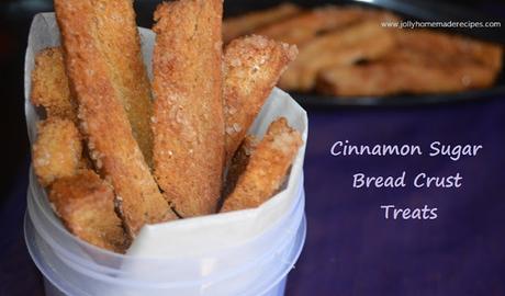 Cinnamon Sugar Bread Crust Treats, Leftover Cinnamon Sugar Breadsticks Recipe