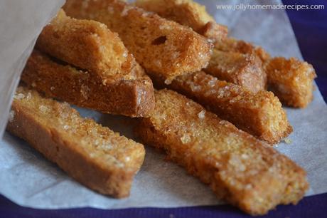 Cinnamon Sugar Bread Crust Treats, Leftover Cinnamon Sugar Breadsticks Recipe