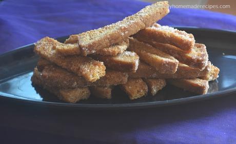 Cinnamon Sugar Bread Crust Treats, Leftover Cinnamon Sugar Breadsticks Recipe