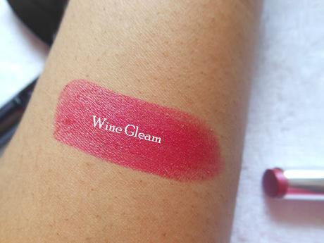 Lakme Absolute Lip Shimmer – Wine Gleam // Review, Swatches, On my Lips